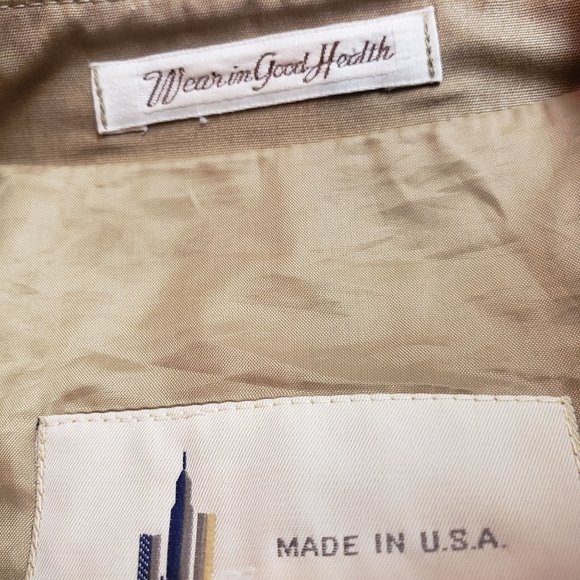 Vintage Misty Harbor Trench Wrap coat size 12US single breast Khaki mid calf - Picture 5 of 16